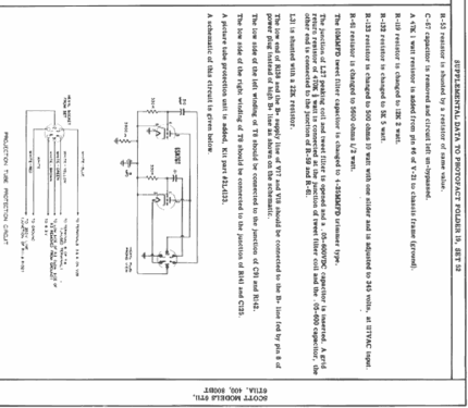 Projection Televison Receiver 6T11; Scott Radio Labs.E.H (ID = 1438889) Télévision
