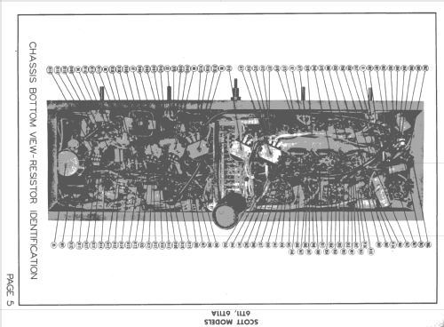 Projection Televison Receiver 6T11; Scott Radio Labs.E.H (ID = 1451432) Télévision