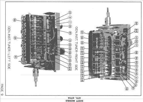 Projection Televison Receiver 6T11; Scott Radio Labs.E.H (ID = 1451436) Télévision