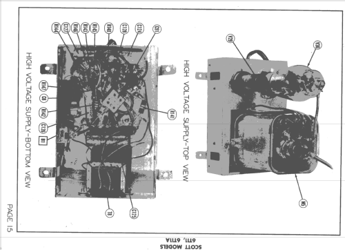 Projection Televison Receiver 6T11A; Scott Radio Labs.E.H (ID = 1451465) Television