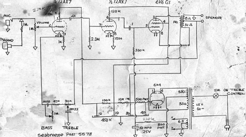 A100 Part 5573; Seabreeze Electric (ID = 2728345) Ampl/Mixer