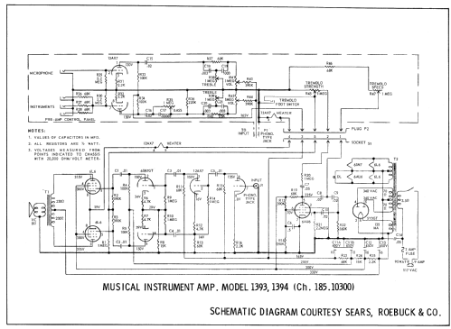 1393 Ch= 185.10300; Sears, Roebuck & Co. (ID = 778041) Ampl/Mixer