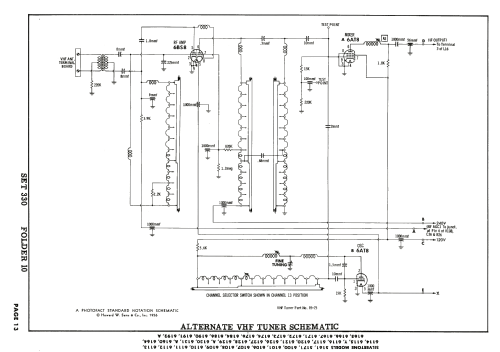 Silvertone 6107 Ch= 528.42301; Sears, Roebuck & Co. (ID = 1880693) Television