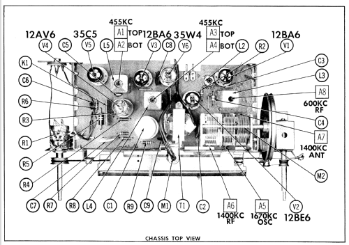 8013 Ch= 132.42900 Order=57D 8013; Sears, Roebuck & Co. (ID = 999896) Radio