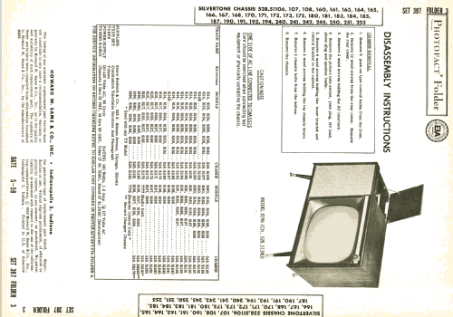 Silvertone 8115 Ch= 528.51170; Sears, Roebuck & Co. (ID = 2585815) Televisión