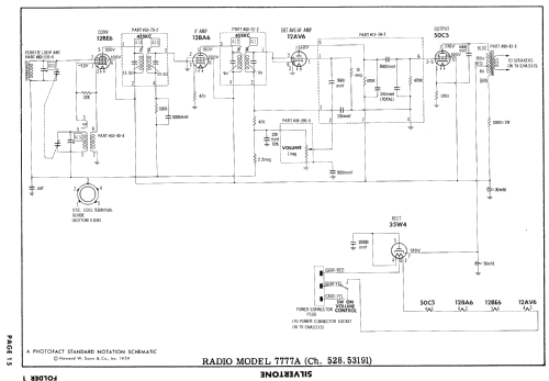 9161A Ch= 528.52174; Sears, Roebuck & Co. (ID = 910321) Television