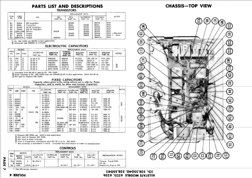 Allstate 6225 Ch= 528.55040; Sears, Roebuck & Co. (ID = 613659) Autoradio