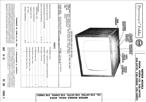 Meteor 4103A Ch= 528.34701; Sears, Roebuck & Co. (ID = 2650771) Television