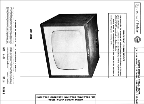 Meteor 4103A Ch= 528.34701; Sears, Roebuck & Co. (ID = 2650772) Television