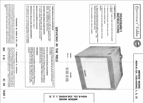 Meteor 4104-B Ch= 528.45003; Sears, Roebuck & Co. (ID = 2369522) Television