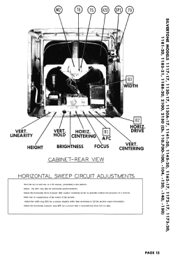 Silvertone 1181-20 Ch= 110, 700-120; Sears, Roebuck & Co. (ID = 3159347) Television