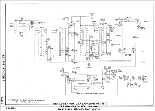 Silvertone 104-5BL, GY, TA Ch= 528.51641, -643, -645, -647; Sears, Roebuck & Co. (ID = 625298) Television