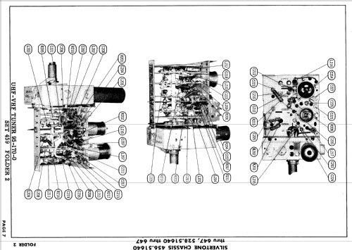 Silvertone 104-5BL, GY, TA Ch= 528.51641, -643, -645, -647; Sears, Roebuck & Co. (ID = 625301) Television