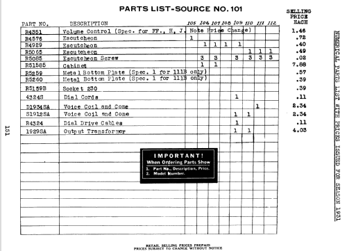 Silvertone 111B, 9-Tube Screen Grid Order= 57DM 1114 or 1116; Sears, Roebuck & Co. (ID = 1261044) Radio