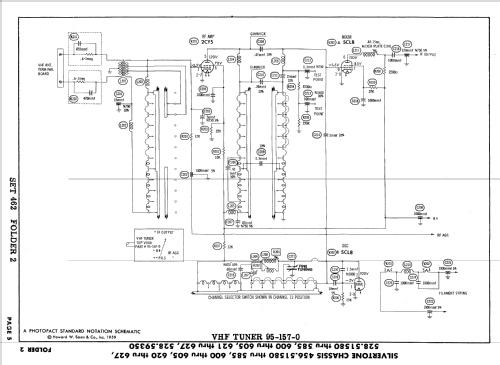 Silvertone 114, -5, 116, -5 Ch= 528.51580 to 528.51585; Sears, Roebuck & Co. (ID = 632934) Television