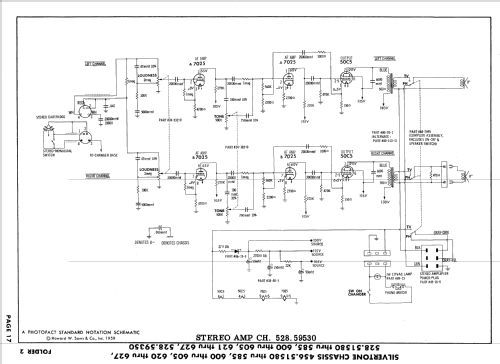 Silvertone 114, -5, 116, -5 Ch= 528.51580 to 528.51585; Sears, Roebuck & Co. (ID = 632962) Television