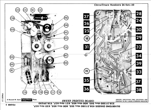 Silvertone 114, -5, 116, -5 Ch= 528.51580 to 528.51585; Sears, Roebuck & Co. (ID = 632967) Television