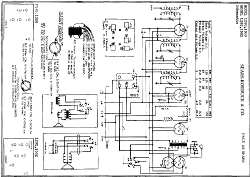 Silvertone 'A' Battery Order= 57FM 1290C or 1291C; Sears, Roebuck & Co. (ID = 301011) Radio