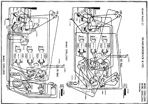 Silvertone 'A' Battery Order= 57FM 1290C or 1291C; Sears, Roebuck & Co. (ID = 301013) Radio