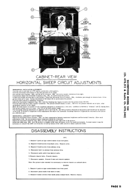 Silvertone 144 Ch= 478.312 , 478.240; Sears, Roebuck & Co. (ID = 3024842) Télévision