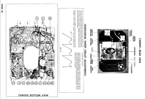 Silvertone 154, -5, 156, -5 Ch= 528.51580 to 528.51585; Sears, Roebuck & Co. (ID = 633019) Television