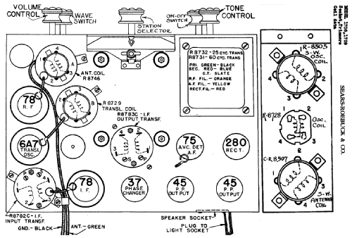 Silvertone 1708 Worlds Fair Order= 57D 1708; Sears, Roebuck & Co. (ID = 616081) Radio