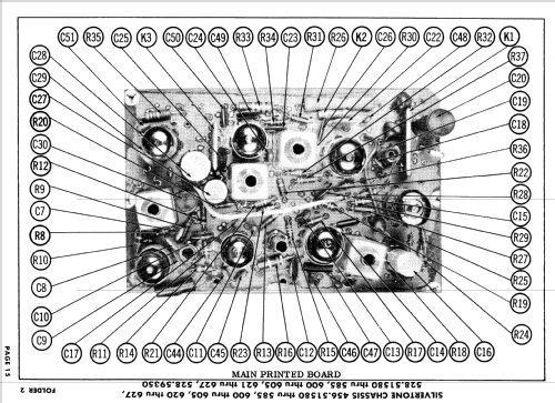 Silvertone 170, -5, 172, -5 Ch= 528.51580 to 528.51585; Sears, Roebuck & Co. (ID = 633037) Television