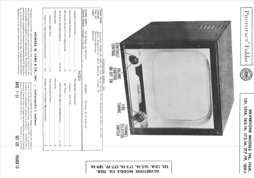 Silvertone 173-16 ; Sears, Roebuck & Co. (ID = 2027550) Fernseh-E