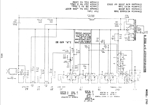 Silvertone 1760 Ch= 206A or 206B; Sears, Roebuck & Co. (ID = 1322705) Radio