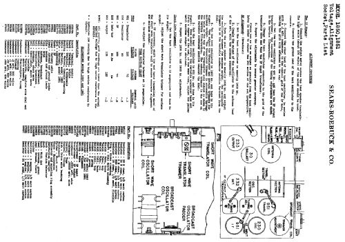 Silvertone 1850 World's Fair Table Model Order= 57FM 1850; Sears, Roebuck & Co. (ID = 621249) Radio