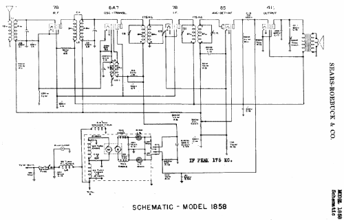 Silvertone Auto Radio Order= 57F 1858; Sears, Roebuck & Co. (ID = 621730) Car Radio