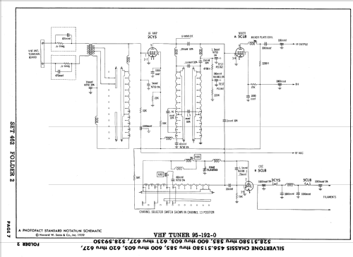 Silvertone 190, -5, 192,-5 Ch= 528.51600 to 528.51605; Sears, Roebuck & Co. (ID = 633110) Fernseh-E