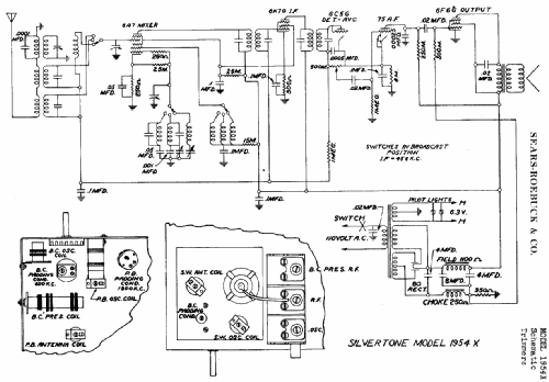 Silvertone 1954X ; Sears, Roebuck & Co. (ID = 629896) Radio