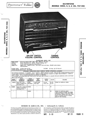 Silvertone 2006 Ch= 757.110; Sears, Roebuck & Co. (ID = 3186839) Radio