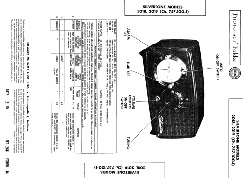 Silvertone 2018 Ch= 757.100-1; Sears, Roebuck & Co. (ID = 448082) Radio