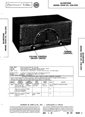 Silvertone 2060 Ch= 101.861, -1; Sears, Roebuck & Co. (ID = 3164812) Radio
