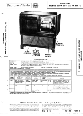 Silvertone 2060 Ch= 101.861, -1; Sears, Roebuck & Co. (ID = 3164823) Radio