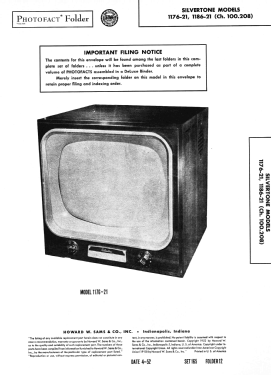 Silvertone 2195-21 Ch= 100.208-1 & radio Ch= 100.202-1; Sears, Roebuck & Co. (ID = 3137732) Television