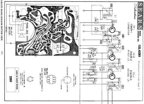 Silvertone 2203 Ch=132.42301 Order= 57P 2203; Sears, Roebuck & Co. (ID = 209285) Radio