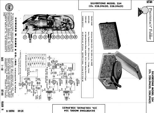 Silvertone 254 Ch= 528.59621; Sears, Roebuck & Co. (ID = 591690) R-Player