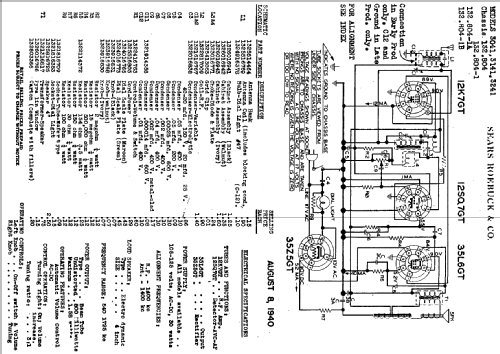 Silvertone Order= 57F 3141 Ch= 132.804 , 132.804-1B; Sears, Roebuck & Co. (ID = 651342) Radio