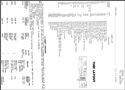 Silvertone 33 Ch= 548.363; Sears, Roebuck & Co. (ID = 254083) Radio