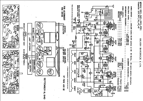 Silvertone 3521 Ch= 109.357,,,; Sears, Roebuck & Co. (ID = 653598) Radio