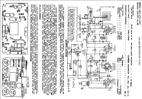 Silvertone 3651 Ch= 109.353,,; Sears, Roebuck & Co. (ID = 674560) Radio