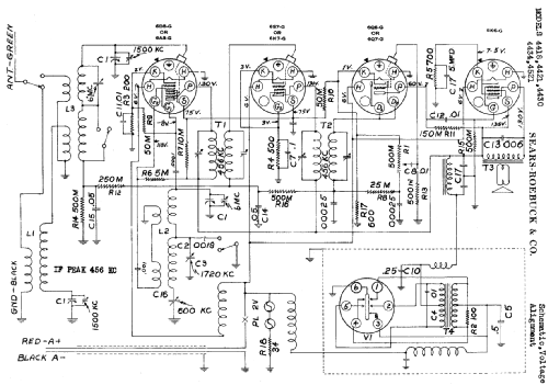 Silvertone Order= 57EM 4418; Sears, Roebuck & Co. (ID = 635278) Radio