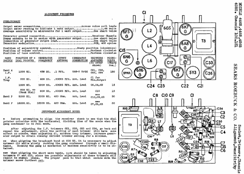 Silvertone 4465 Order= 57D 4465 Ch= 100.151; Sears, Roebuck & Co. (ID = 639224) Radio