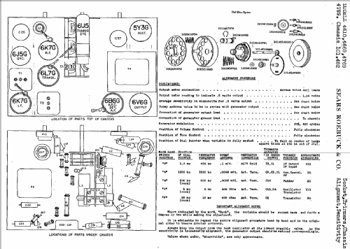 Silvertone 4789 Ch= 101.482; Sears, Roebuck & Co. (ID = 642772) Radio