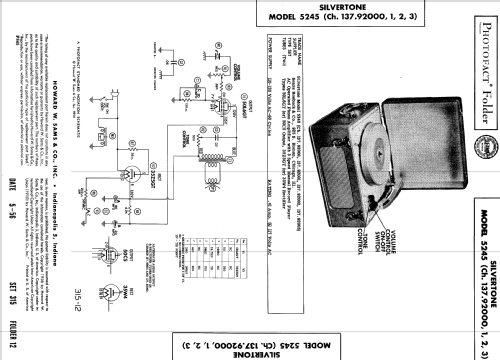 Silvertone 5245 Ch= 137.92002; Sears, Roebuck & Co. (ID = 537295) R-Player