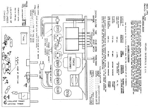 Silvertone Order= 57F 5771 Ch= 109.358; Sears, Roebuck & Co. (ID = 645901) Radio