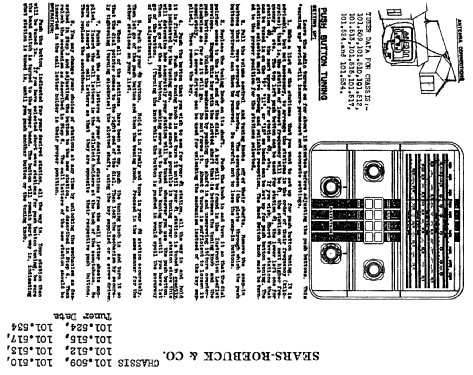 Silvertone 6009 Ch= 101.524; Sears, Roebuck & Co. (ID = 646799) Radio